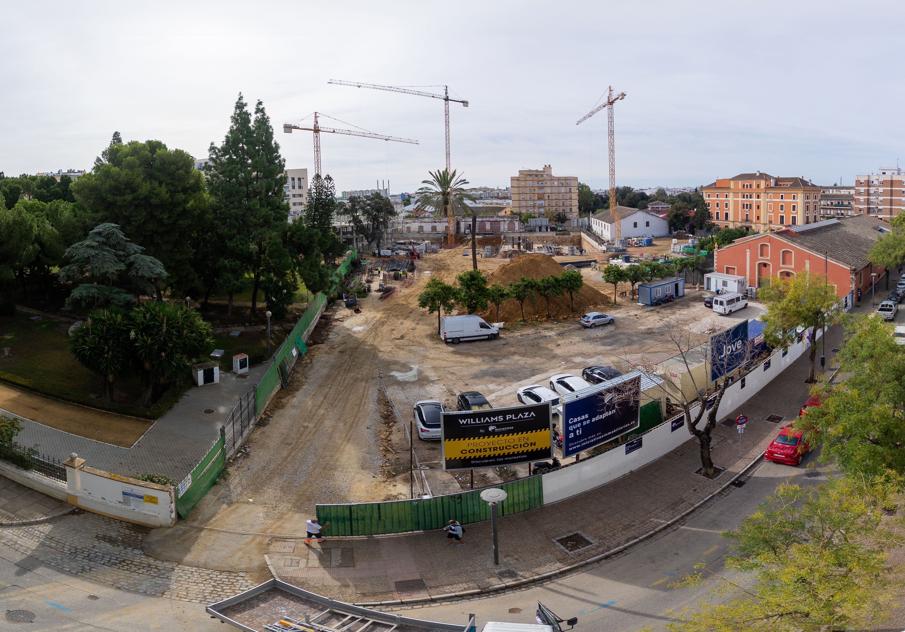 Vista general del proyecto de Iniciativas Inmobiliarias en el entorno de calles Circo y Santo Domingo: Residencial Williams Plaza ha puesto de moda vivir en el centro de Jerez.