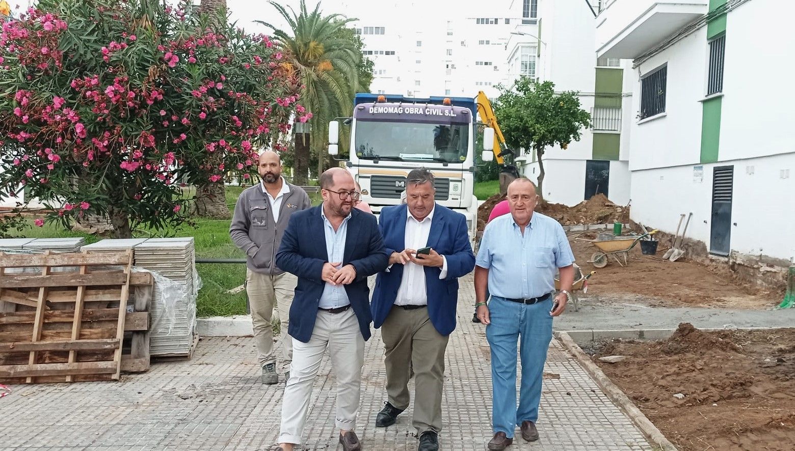 Obras de remodelación en la barriada de Andalucía en San Fernando.