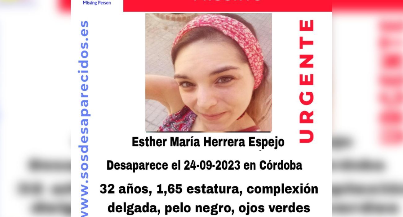 Esther María Herrero, desaparecida en Córdoba el día 24 de septiembre.