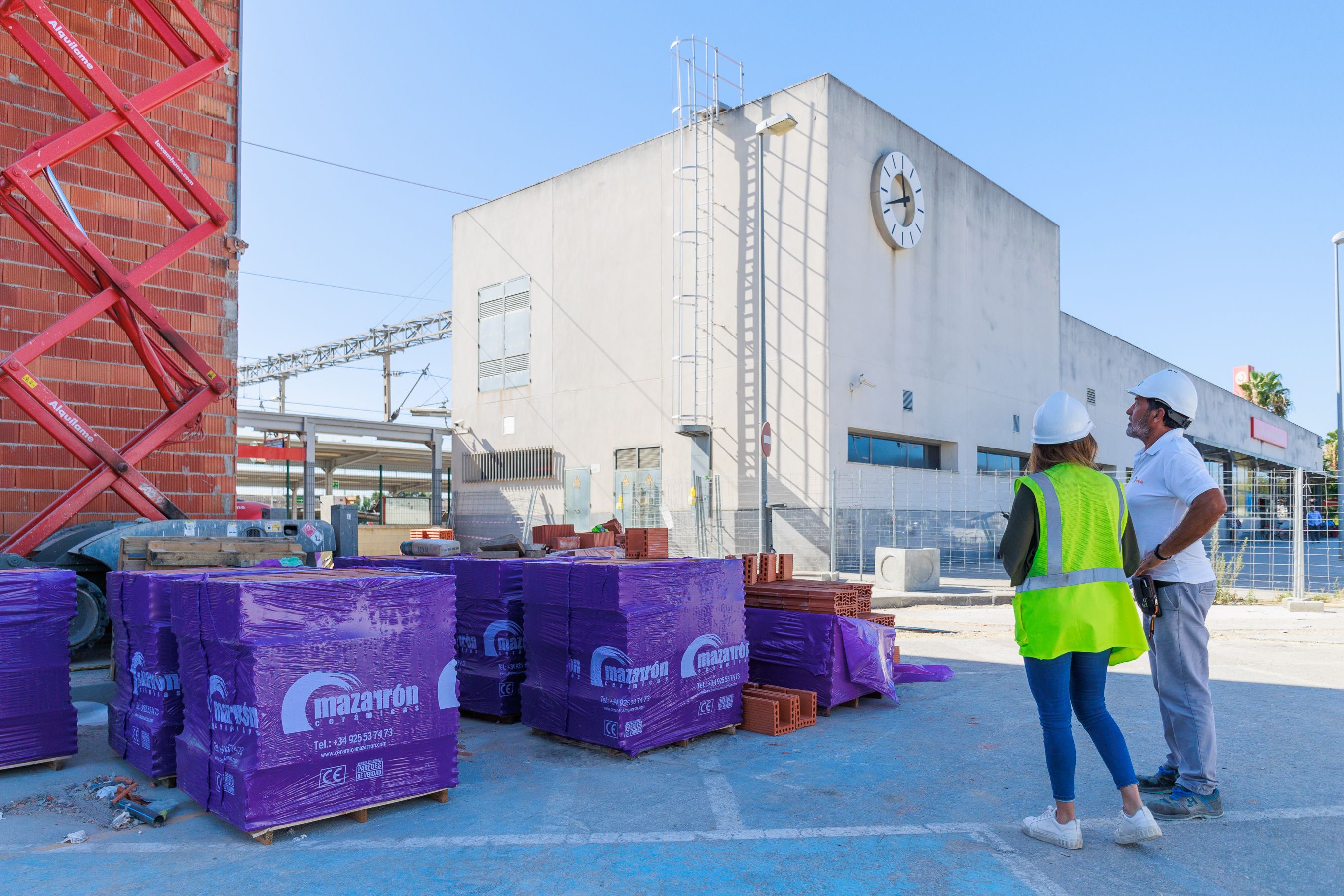 Avance de las obras de la nueva estación.