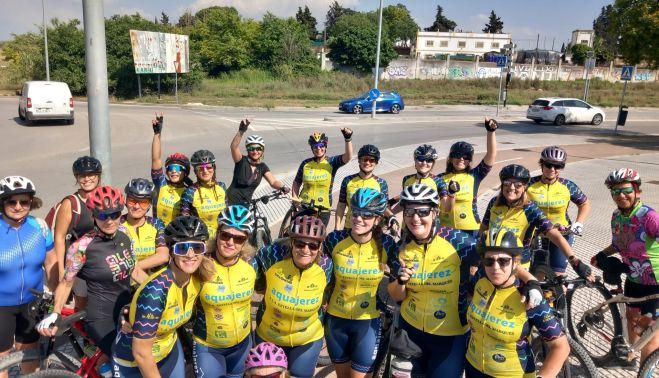 Las ciclópatas Jerez, en una de sus salidas. 