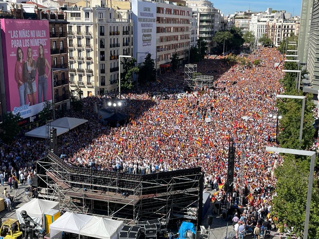 La manifestación de Madrid el pasado domingo,