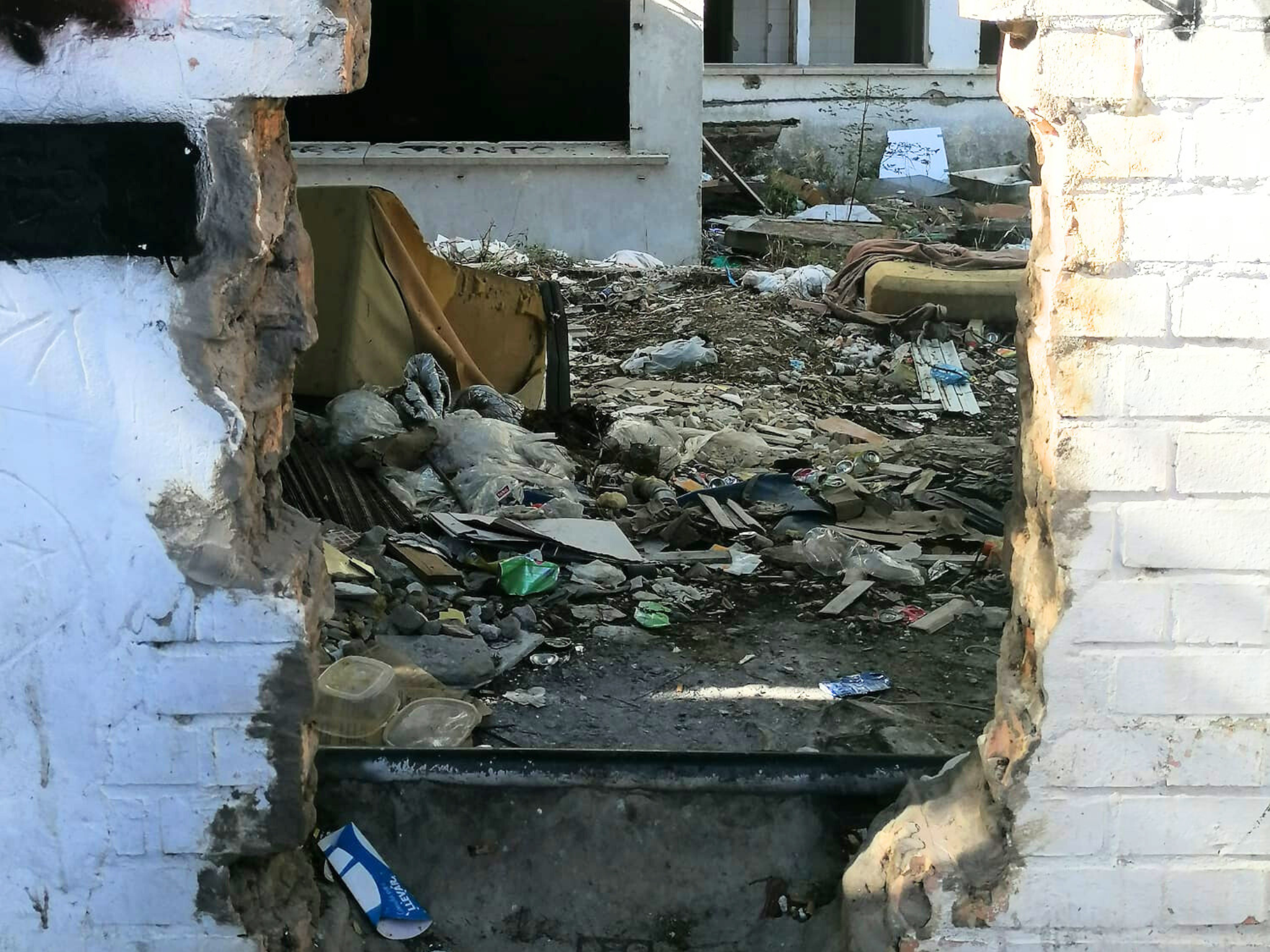 El estado de algunas zonas en la Quinta de la Paz, en Sanlúcar.