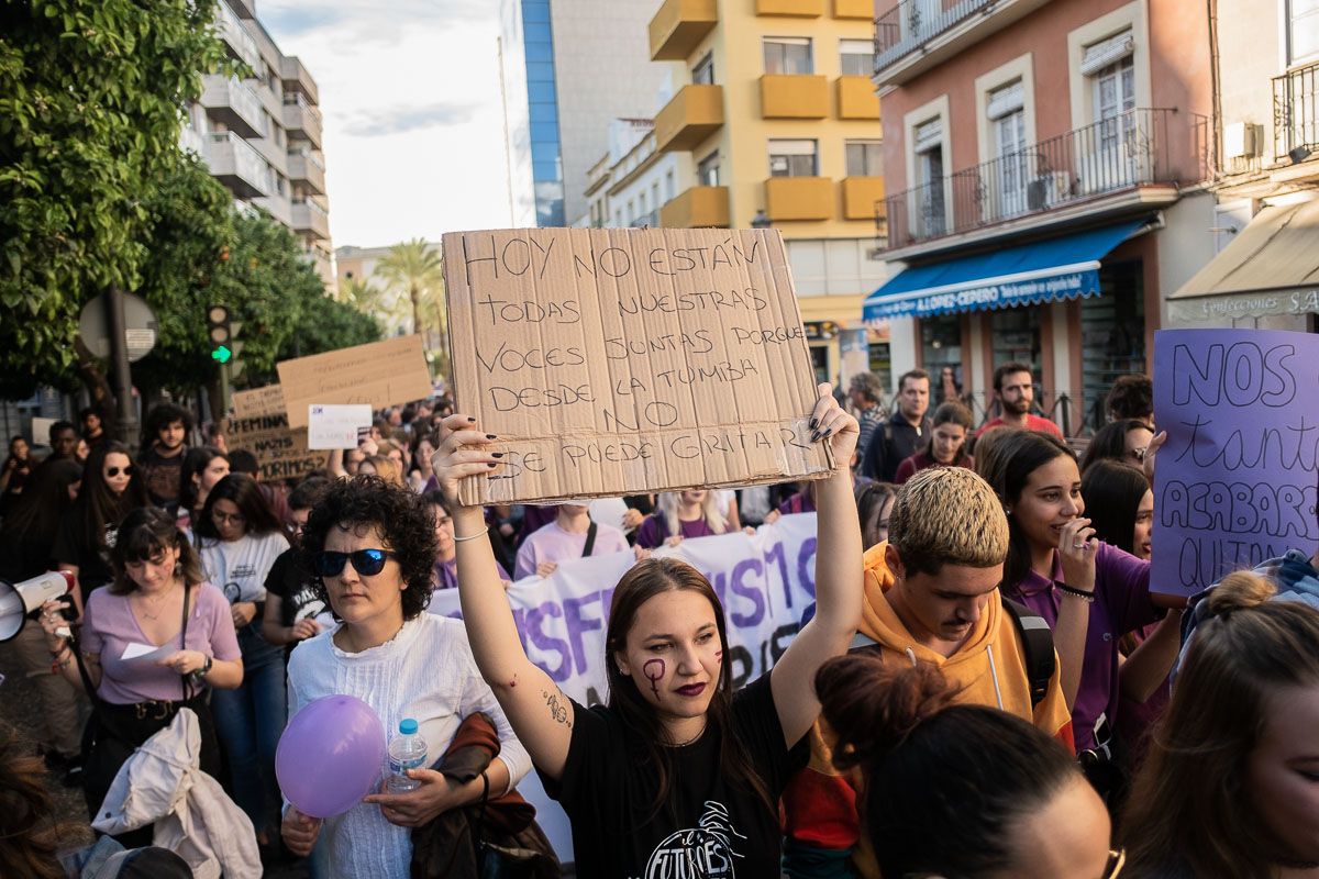 Manifestación del 8M en Jerez el pasado 2020.