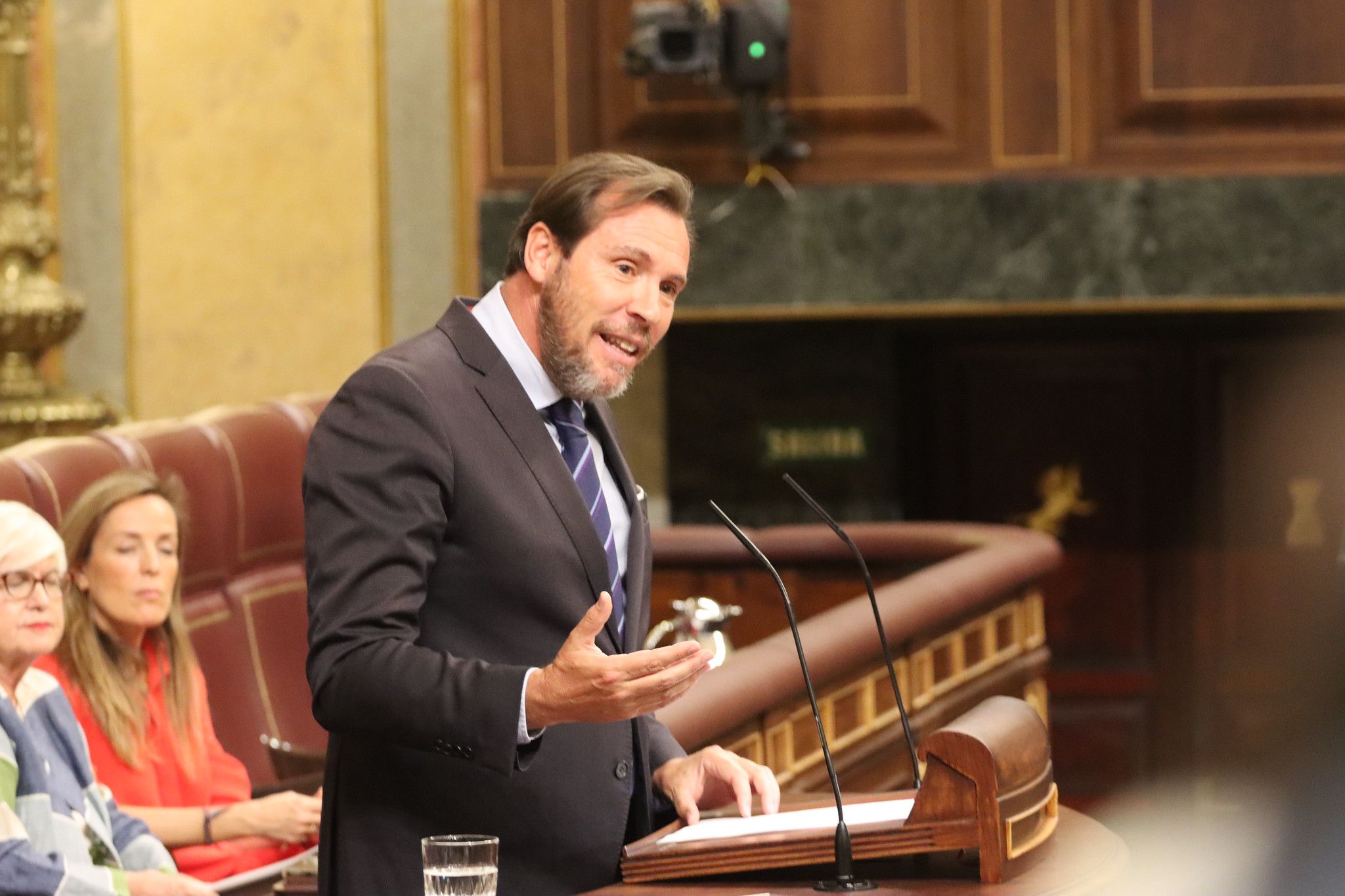 Óscar Puente, durante su intervención del miércoles en el Congreso de los Diputados.