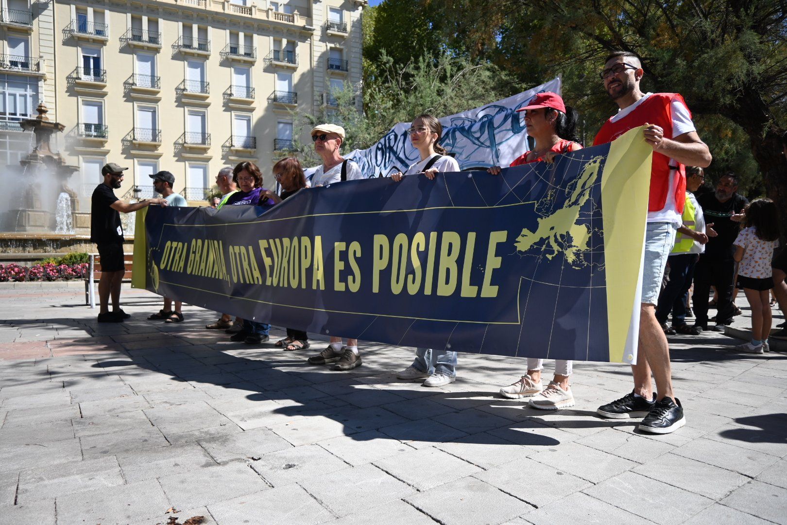 Otra Granada es posible, protesta durante la cumbre del clima.