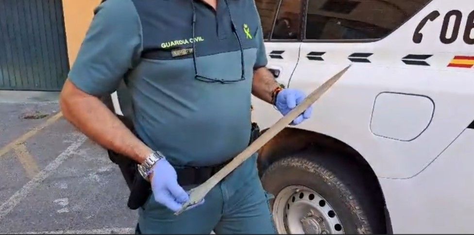 La espada de más de 2.500 años.