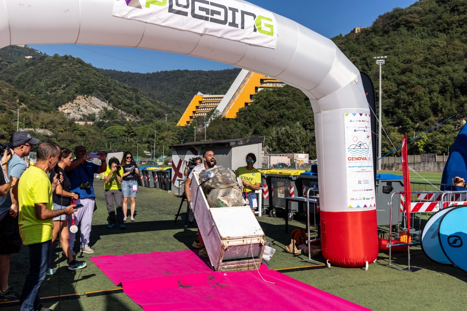 Un momento de la competición. 