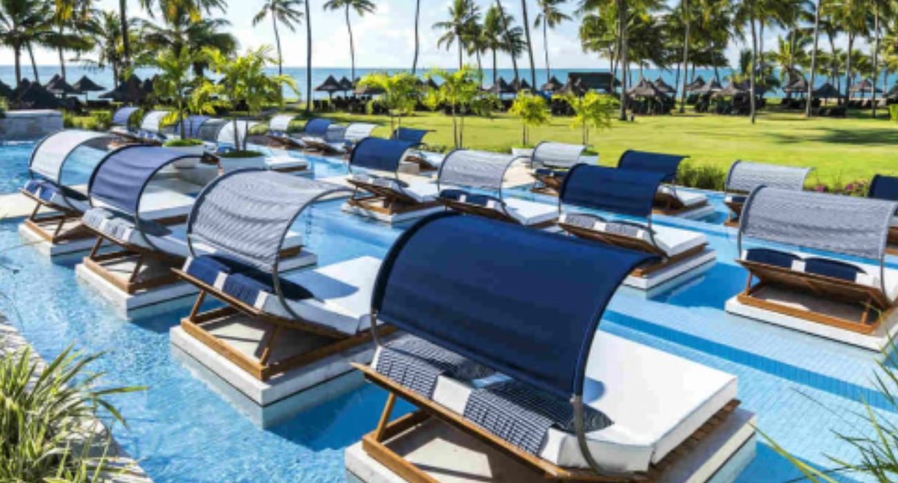 Una imagen de un ecoresort.