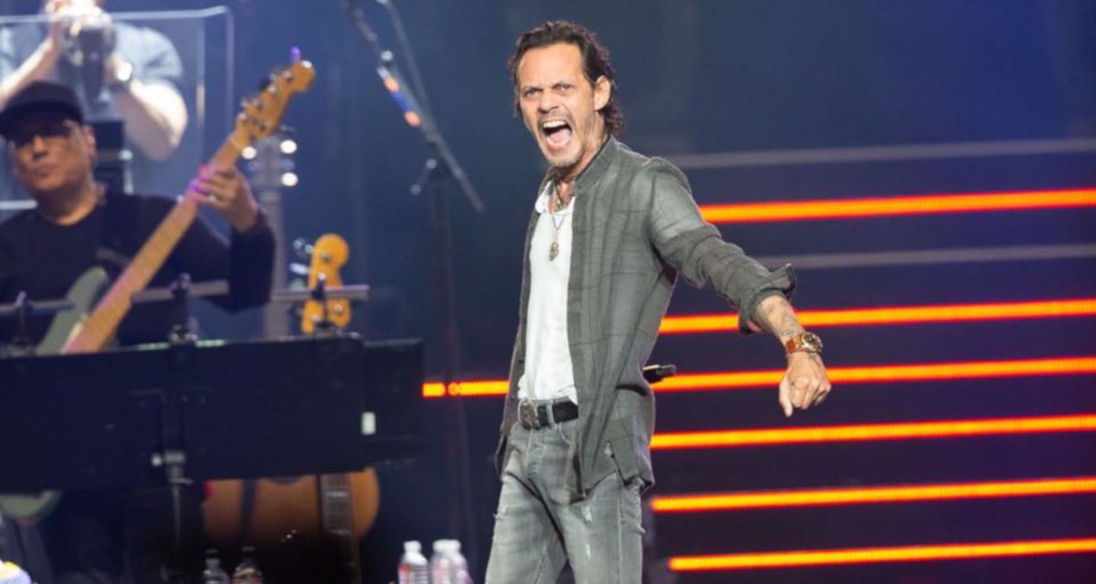 Marc Anthony, durante un concierto.