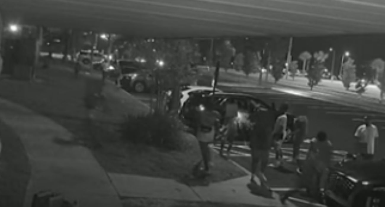 Las cámaras de seguridad captaron el momento del suceso.