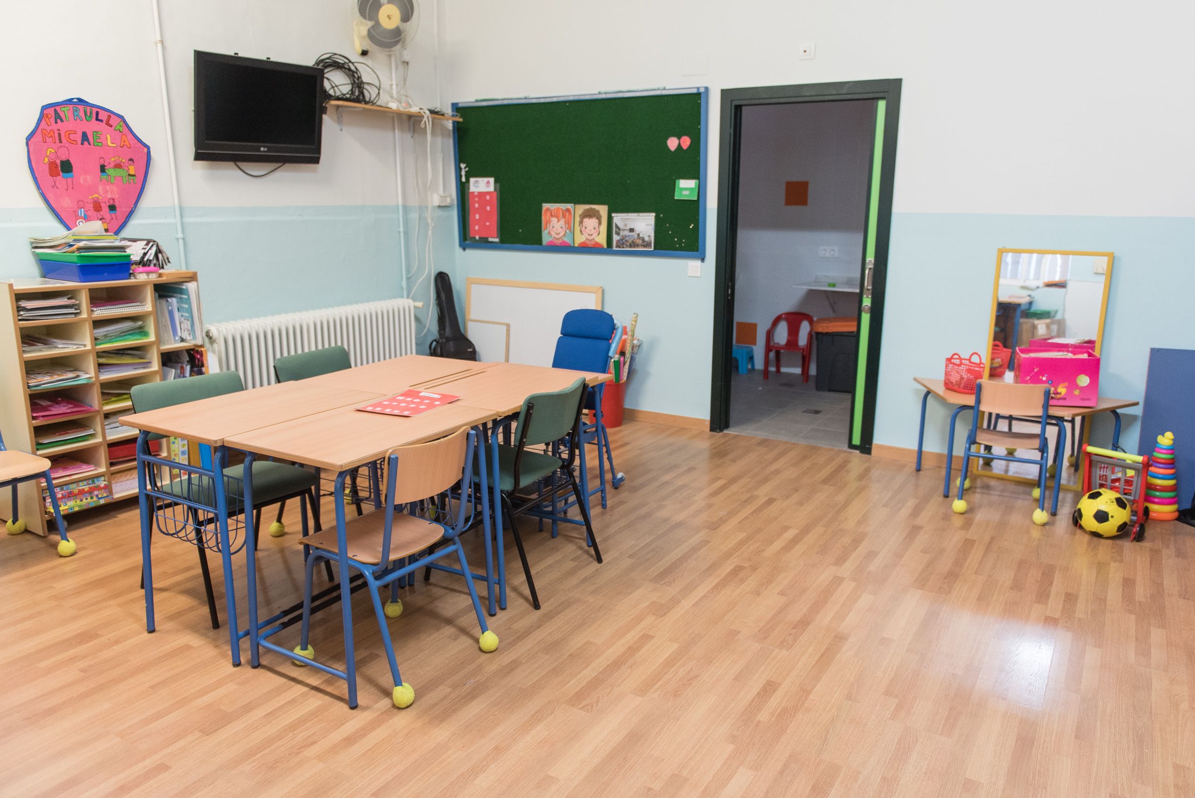 Un aula de Infantil de la escuela pública, en una imagen reciente.