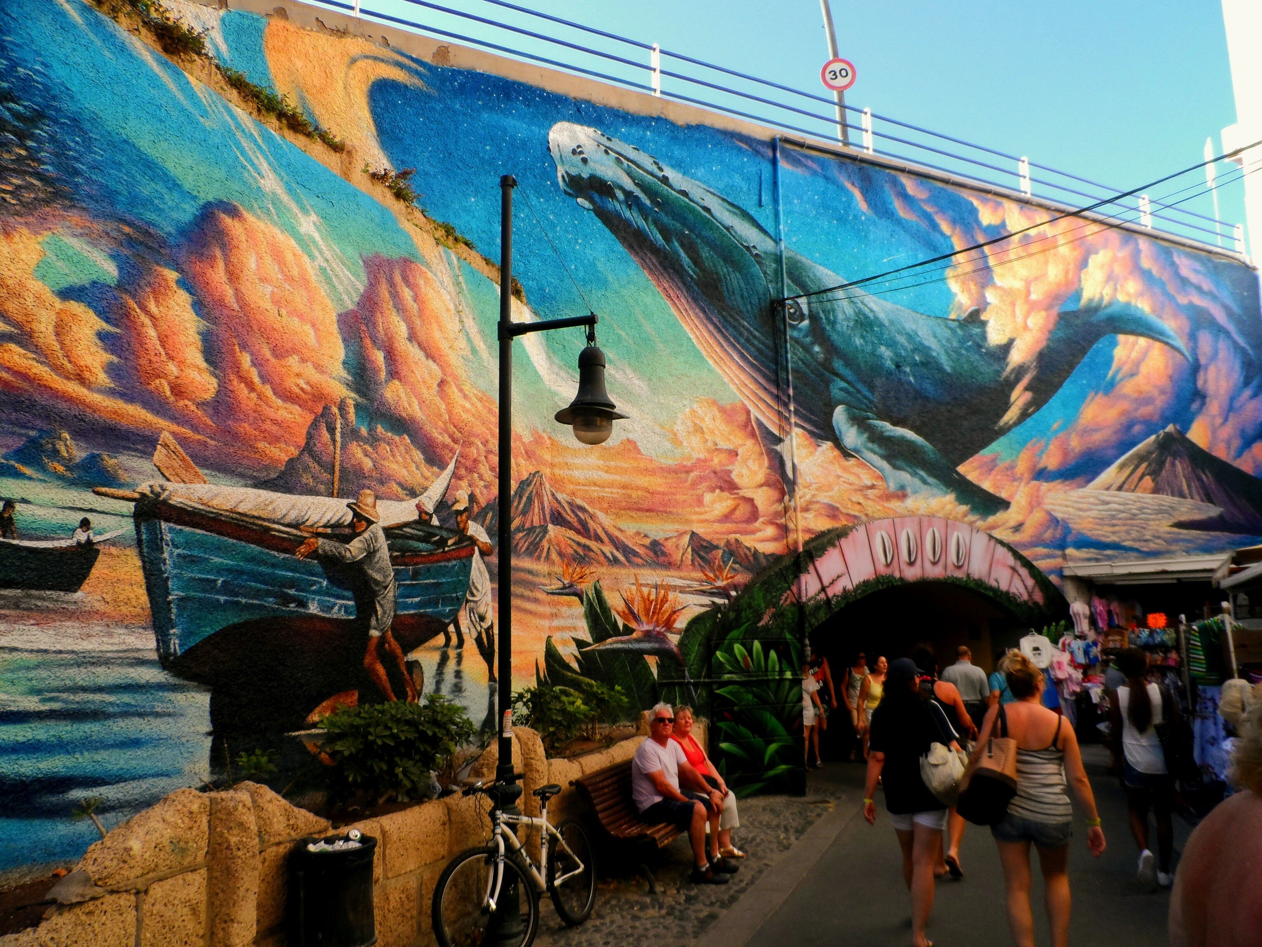 Obra de Francisco Mesa en Los Cristianos, Tenerife. CEDIDA