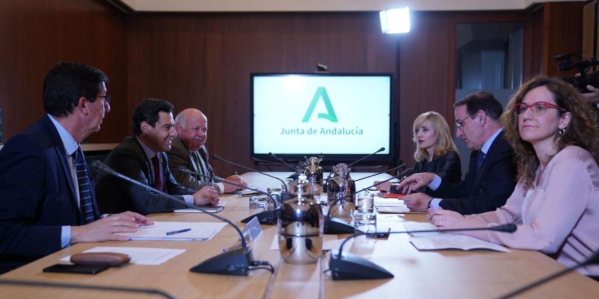 La reunión del Gobierno de la Junta con motivo del coronavirus.