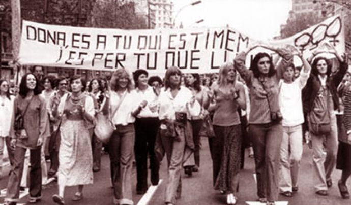 Una manifestación feminista, en una imagen de archivo.