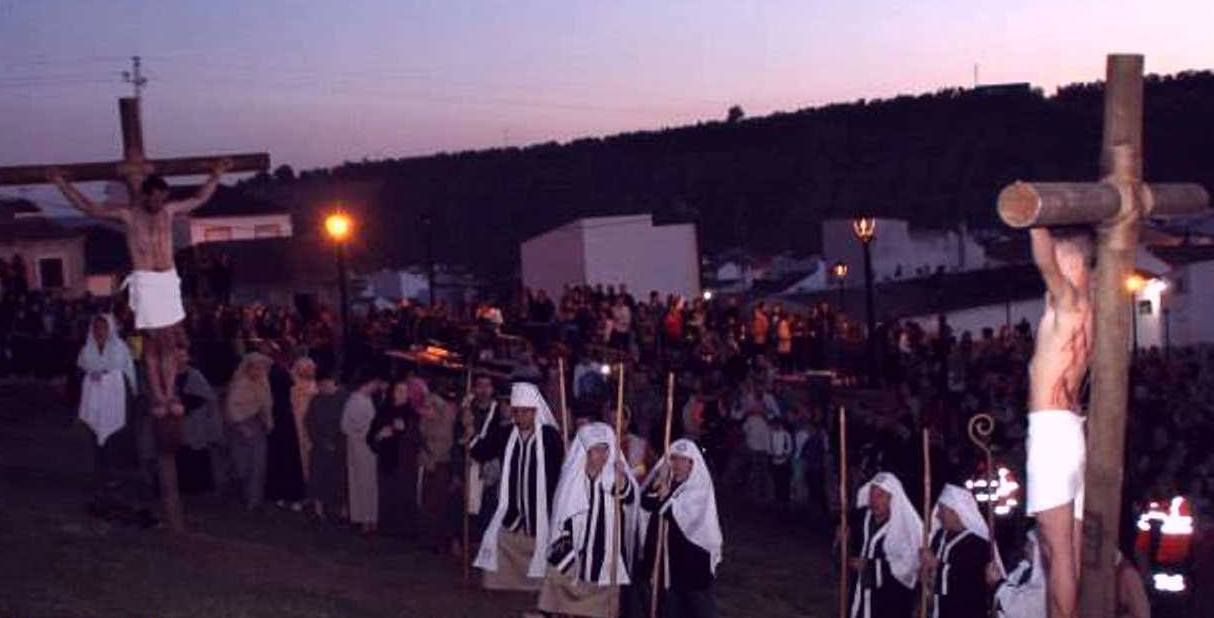 Un momento de la representación de la Semana Santa en vivo de Alcalá del Valle.