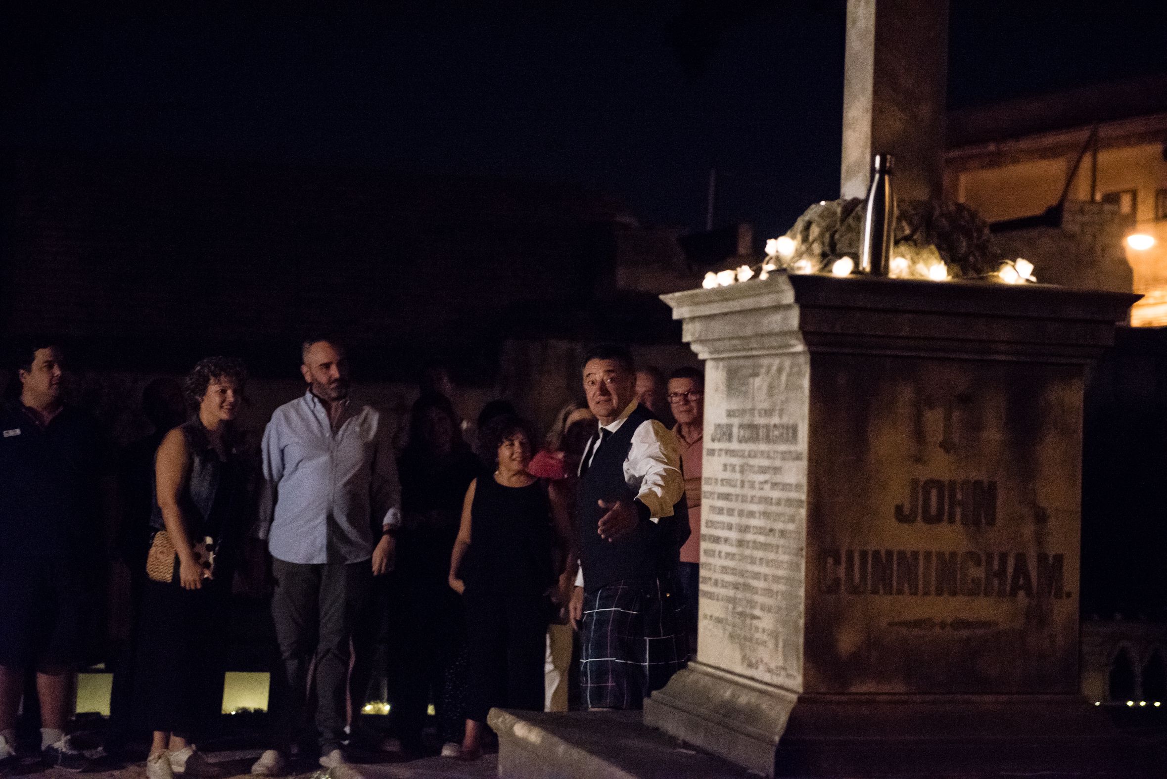 Un momento de la visita.