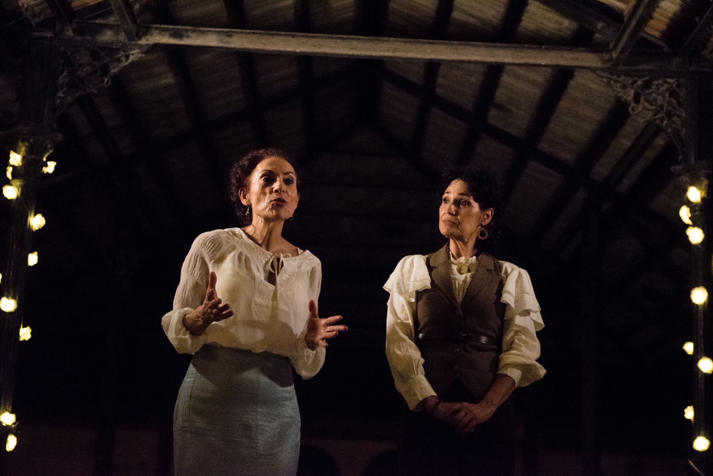 En la visita, hubo personajes históricos.