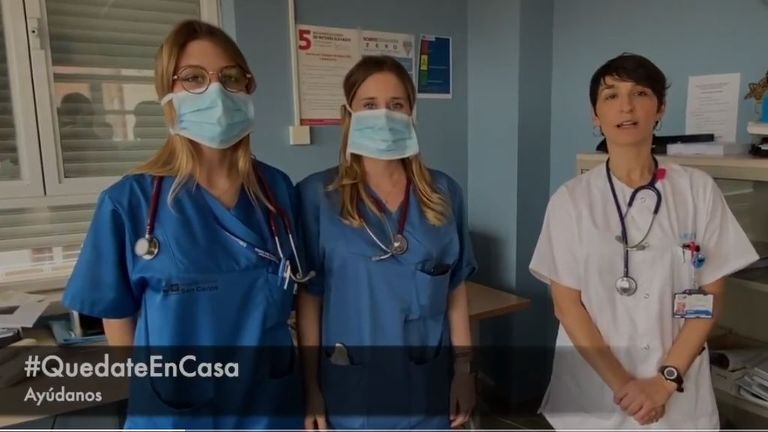 Campaña de concienciación lanzada por sanitarios.