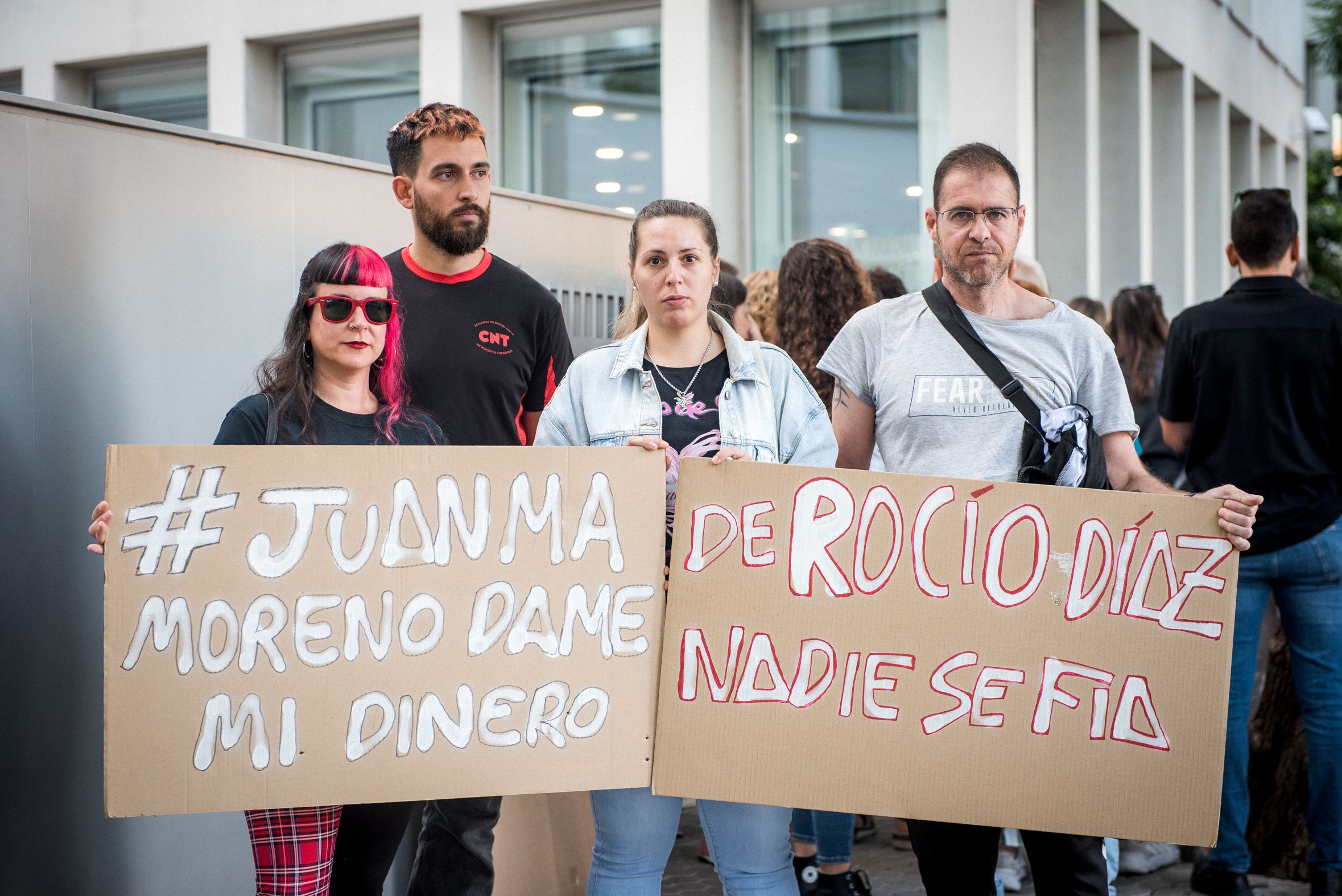 Una protesta por el retraso en el pago del Bono Alquiler Joven en Andalucía.