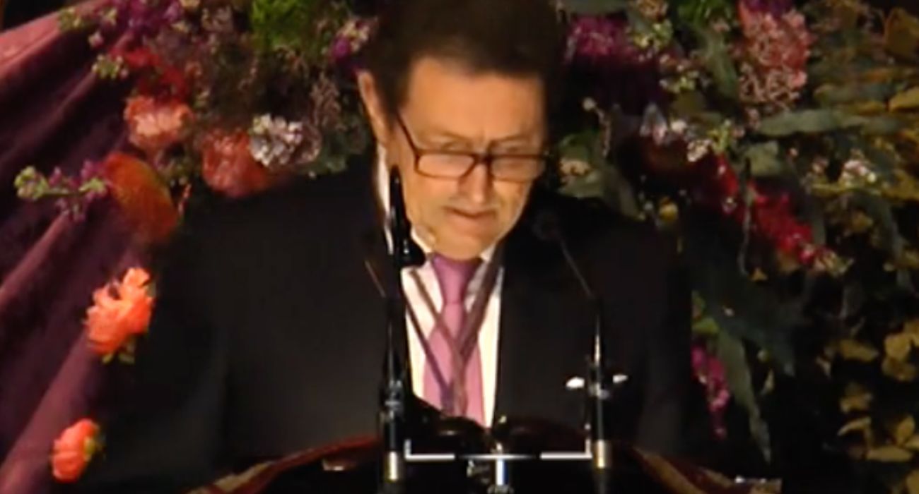 Isaac Camacho, durante su pregón de El Rocío en 2018. Isaac Camacho, durante su pregón de El Rocío en 2018.