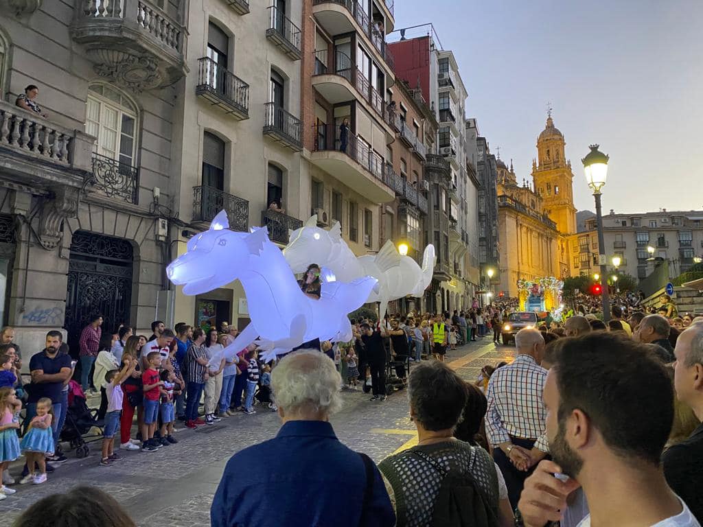 Cabalgata de la feria de San Lucas en Jaén, en una edición pasada.