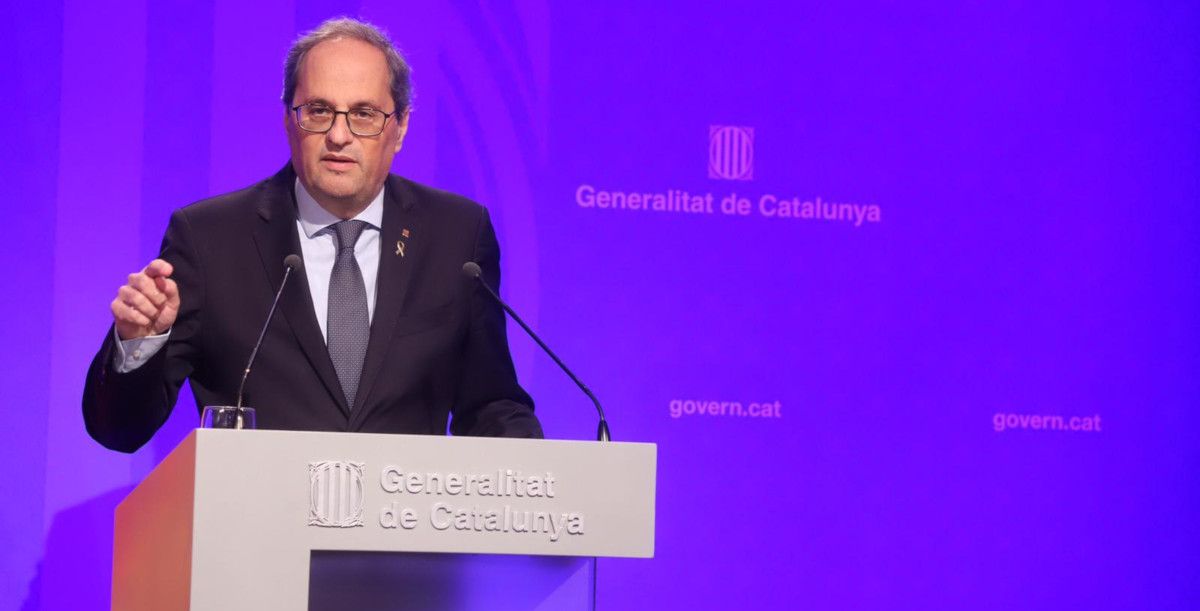 Quim Torra, presidente de la Generalitat. FOTO: Generalitat