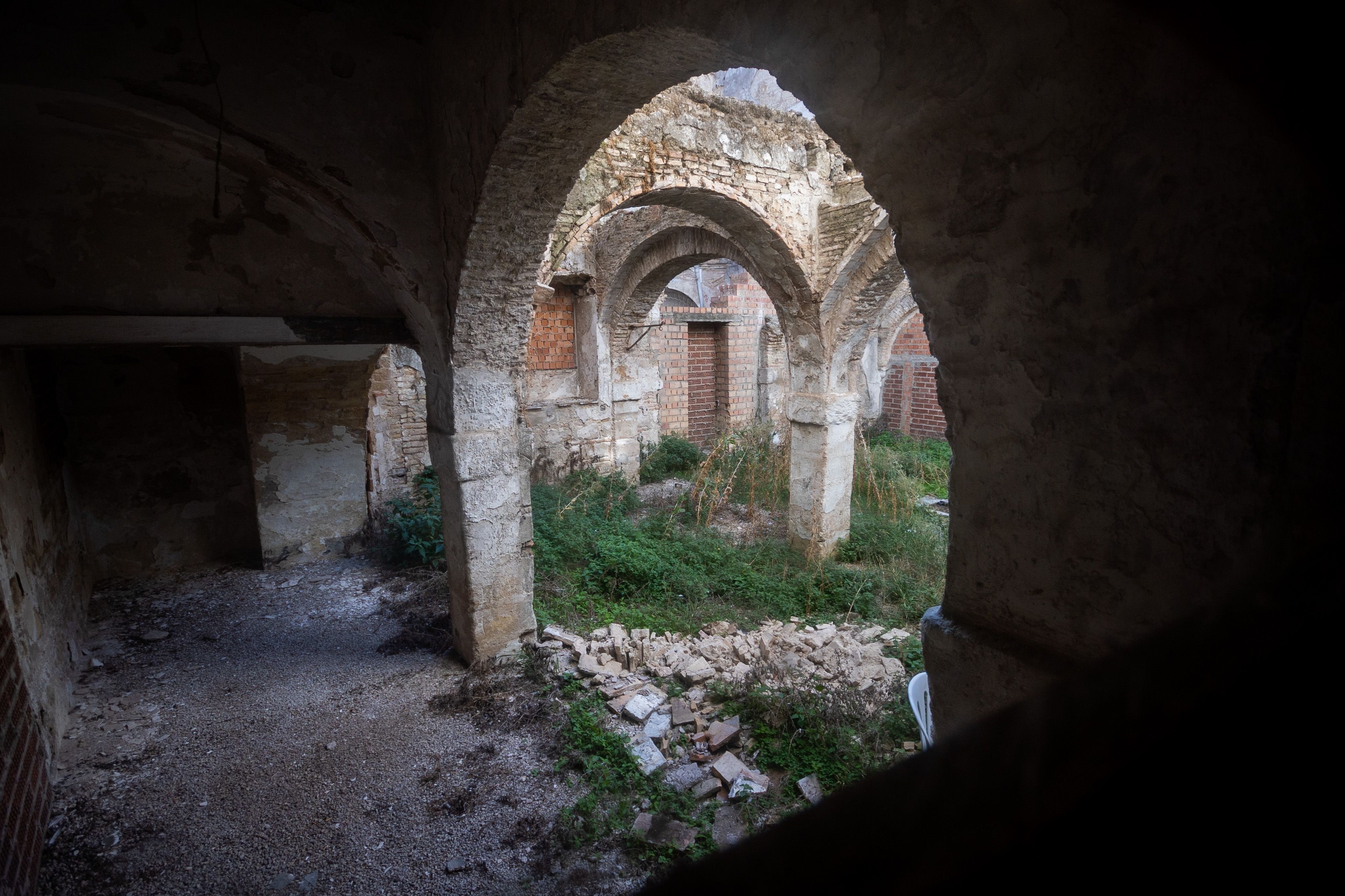 Interior del Palacio de Villapanés, en Jerez, en una imagen reciente.