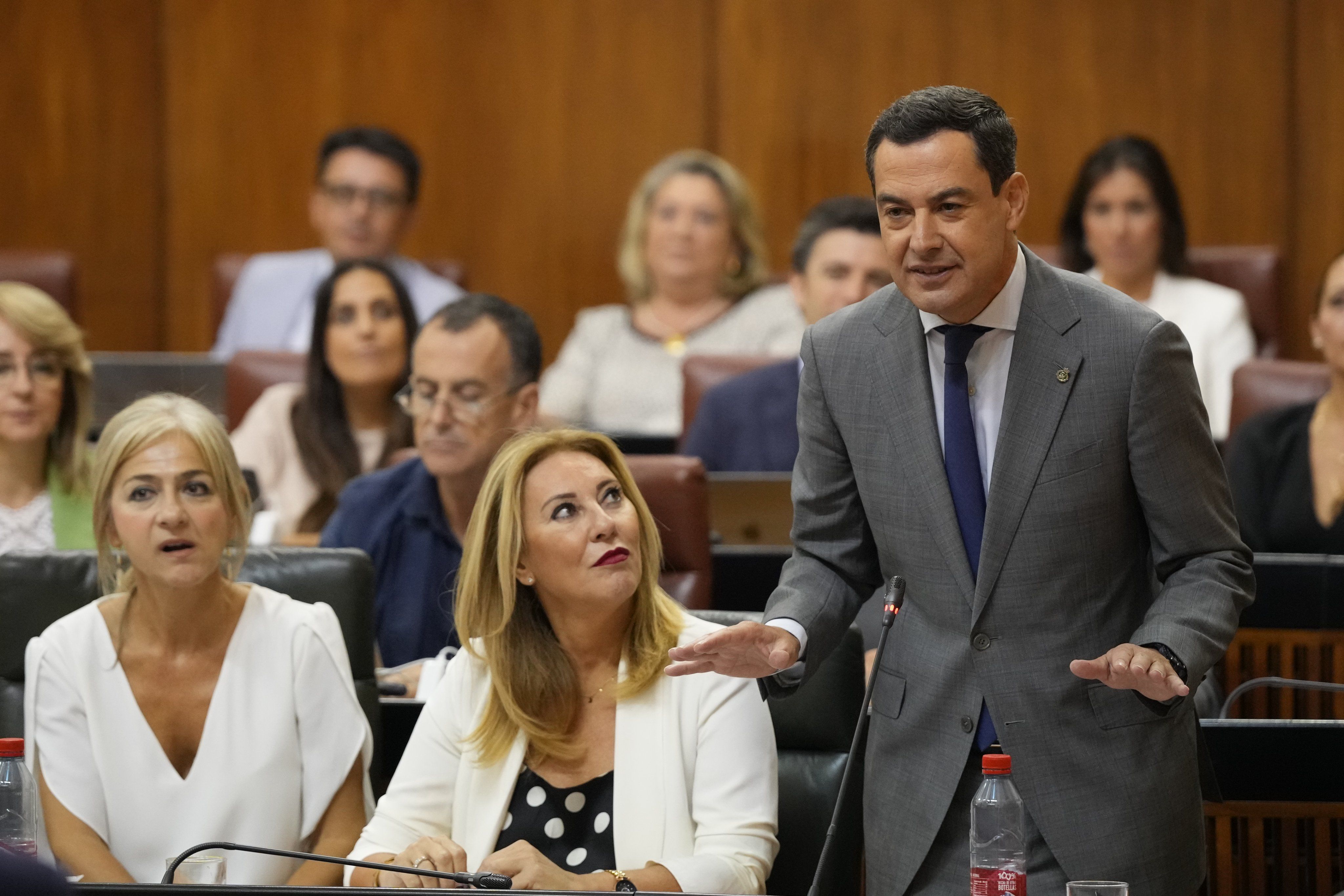 Moreno durante la sesión de control.