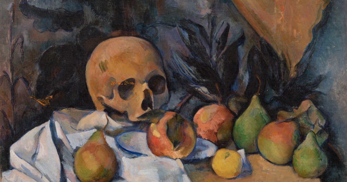 'Naturaleza muerta con cráneo', de Paul Cézanne.
