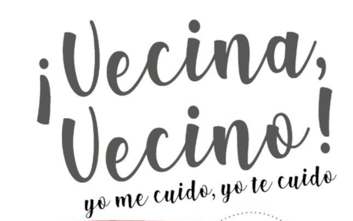 Cartel de llamada a los vecinos para unirse a la red de apoyo.