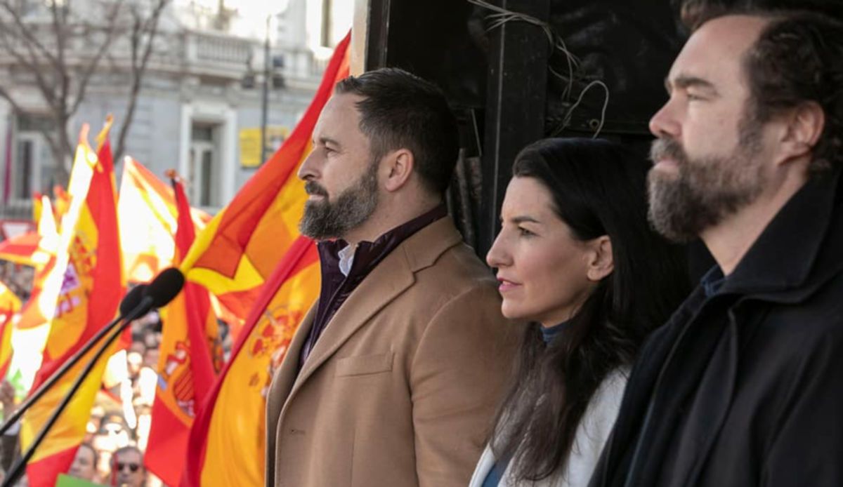 Los dirigentes de Vox, en un acto reciente.