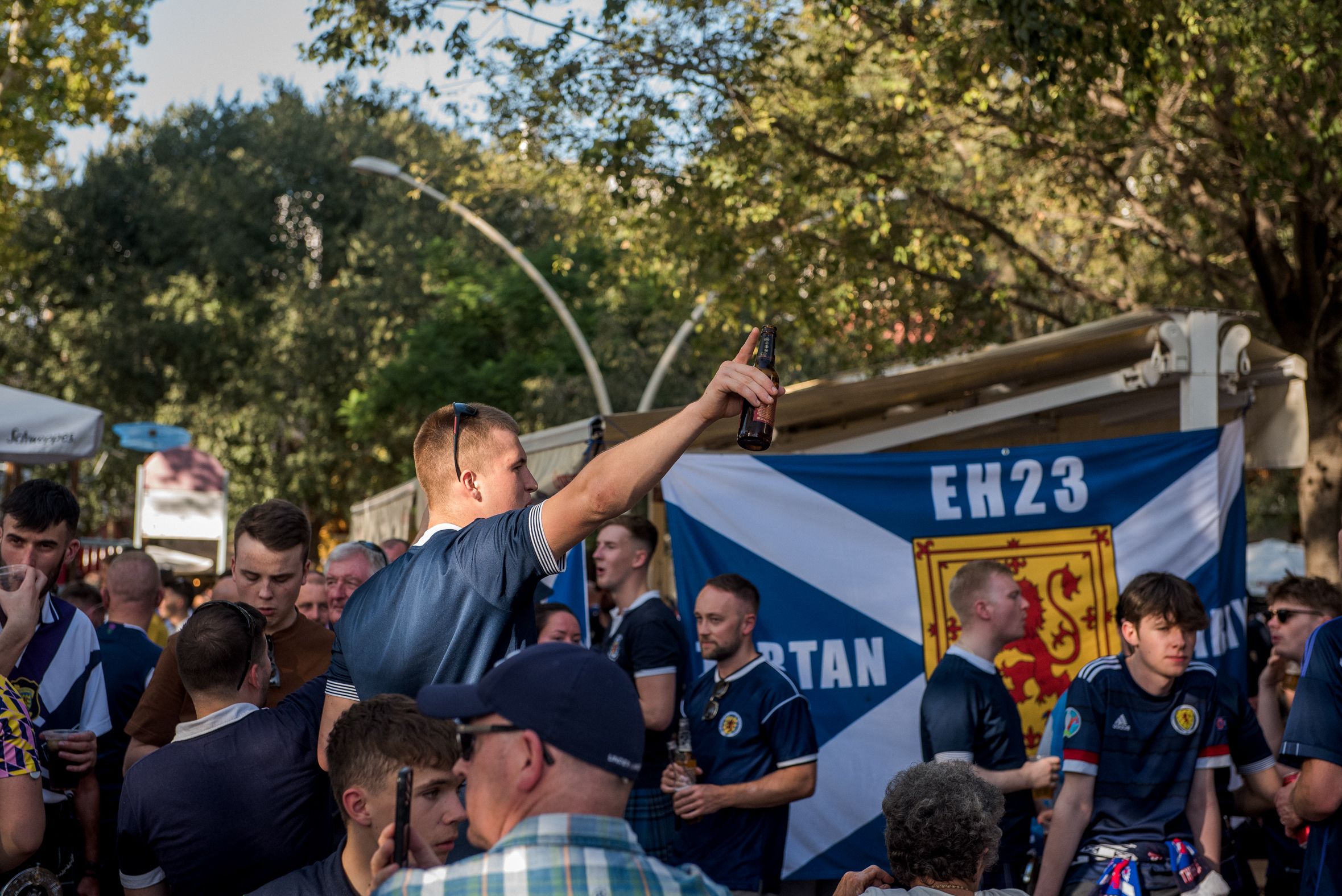 Un animado momento de la tarde.