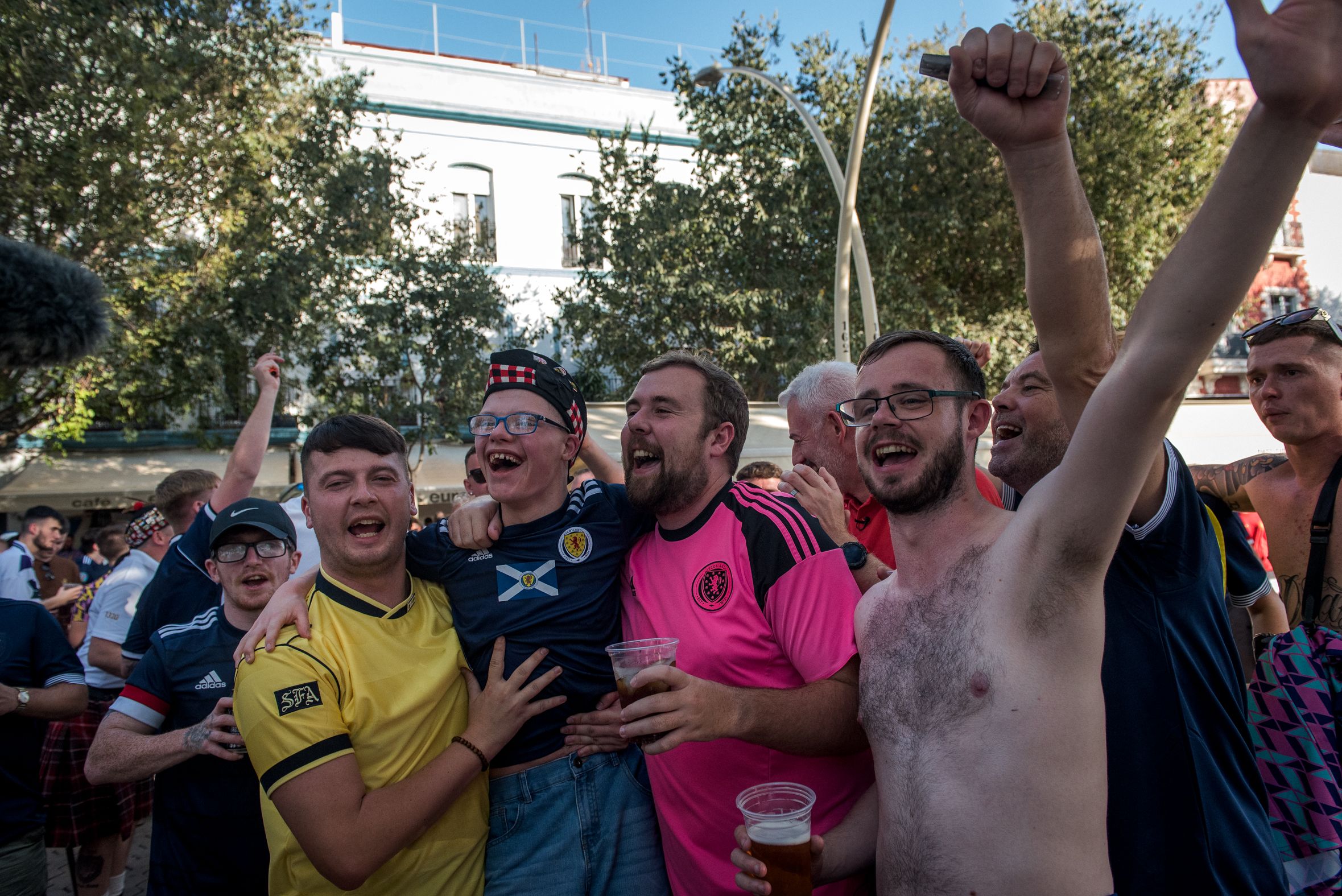 El buen ambiente en el entorno de la Alameda.