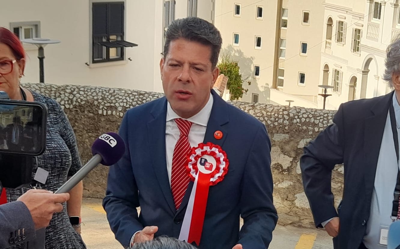 Fabian Picardo, ministro principal de Gibraltar, de nuevo ganador electoral.