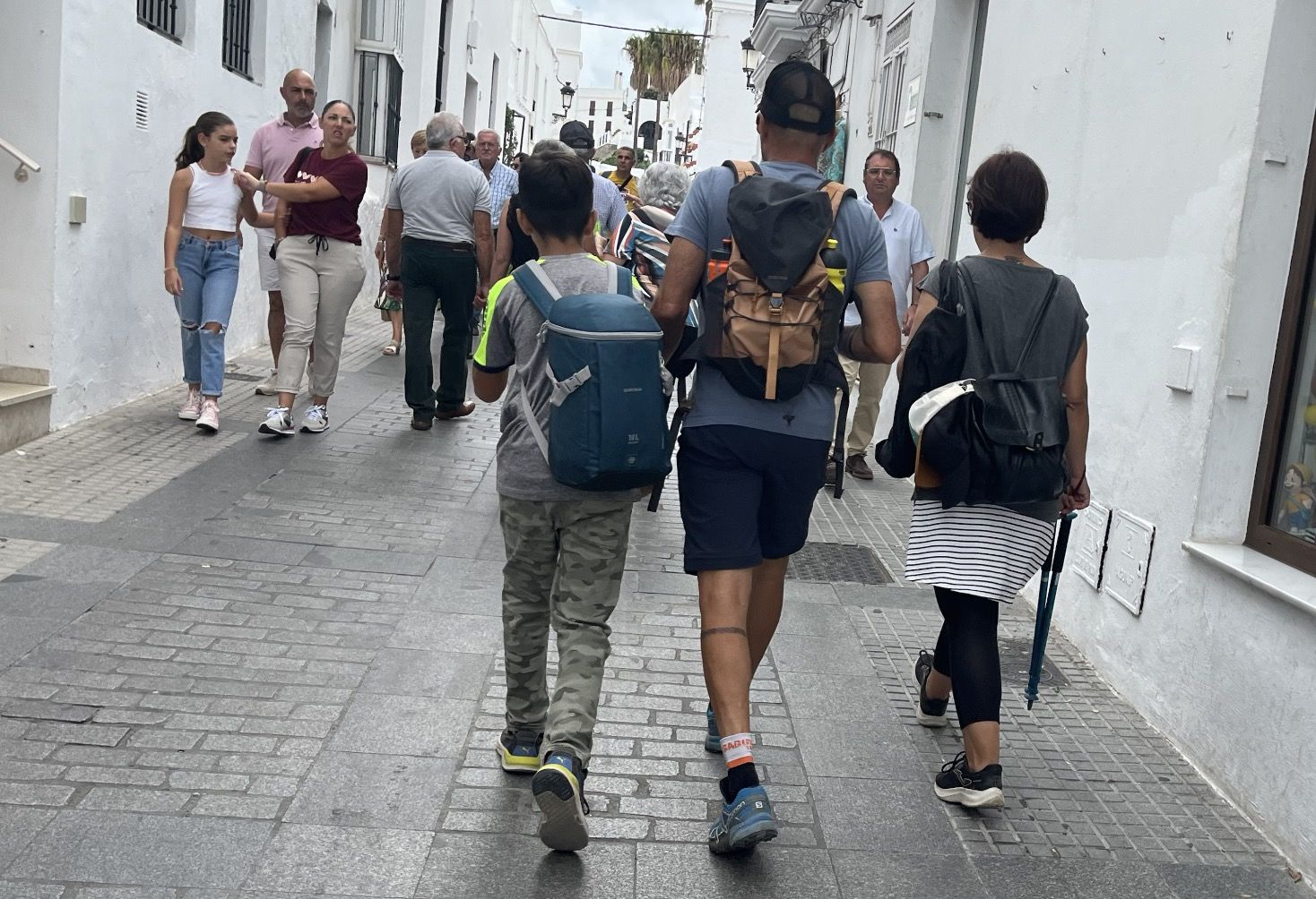 Senderistas en el Dia Internacional del Lomo en Manteca de Vejer 2023