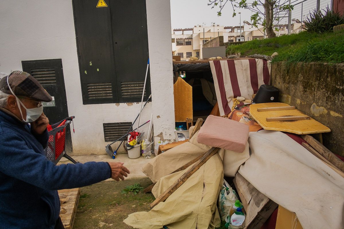 José María, una persona sin hogar durante esta pandemia. FOTOS: MANU GARCÍA