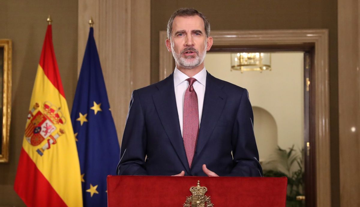 El rey Felipe VI, durante su intervención. FOTO: CASA REAL