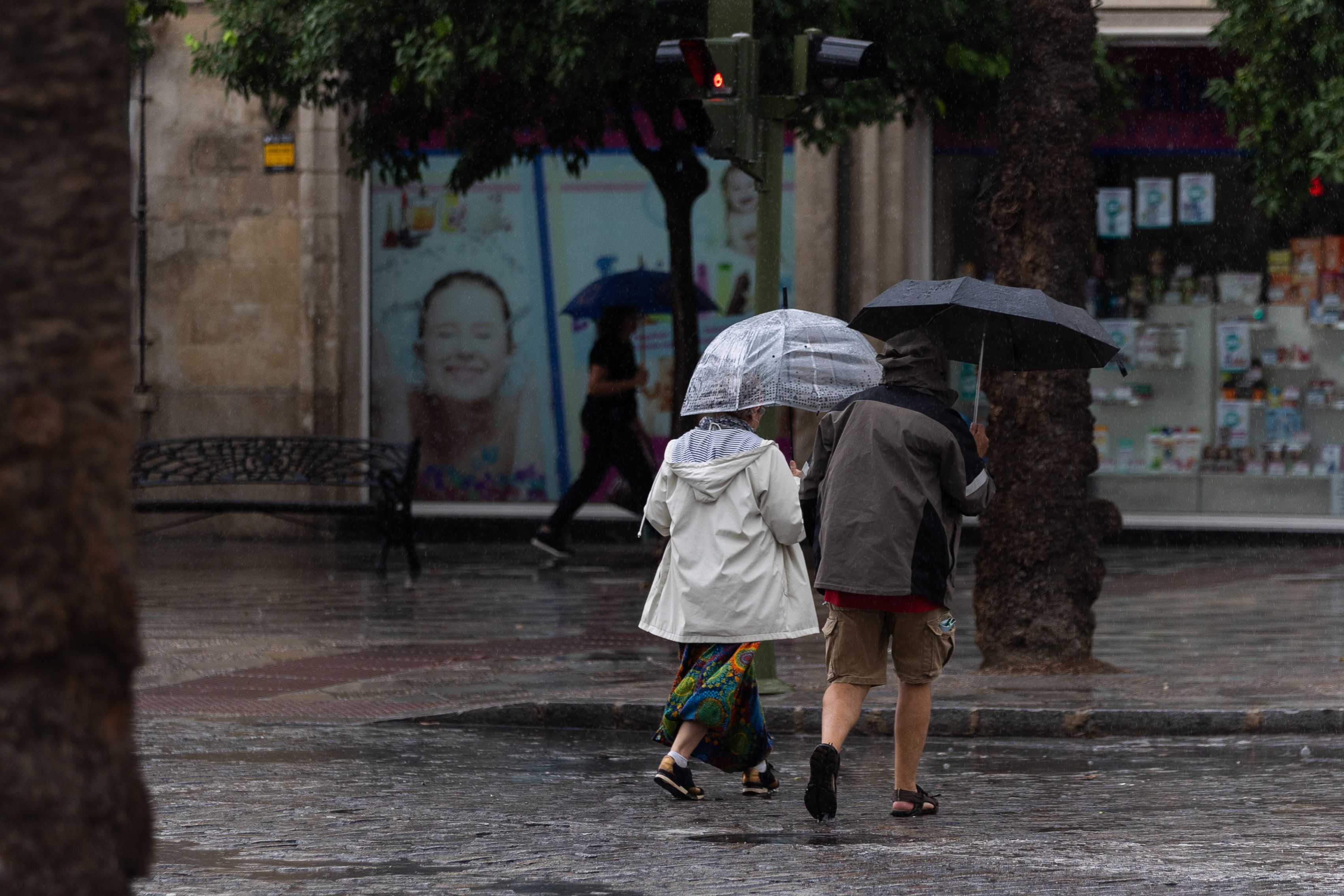 Imagen del temporal que azotó Andalucía esta semana.