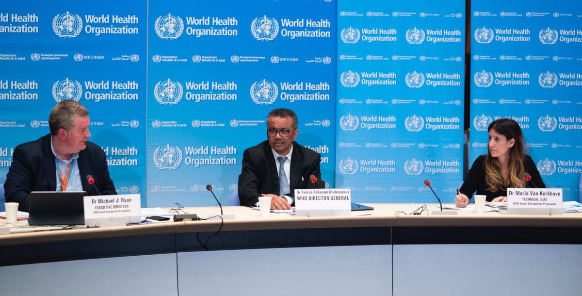 Rueda de prensa de la OMS.