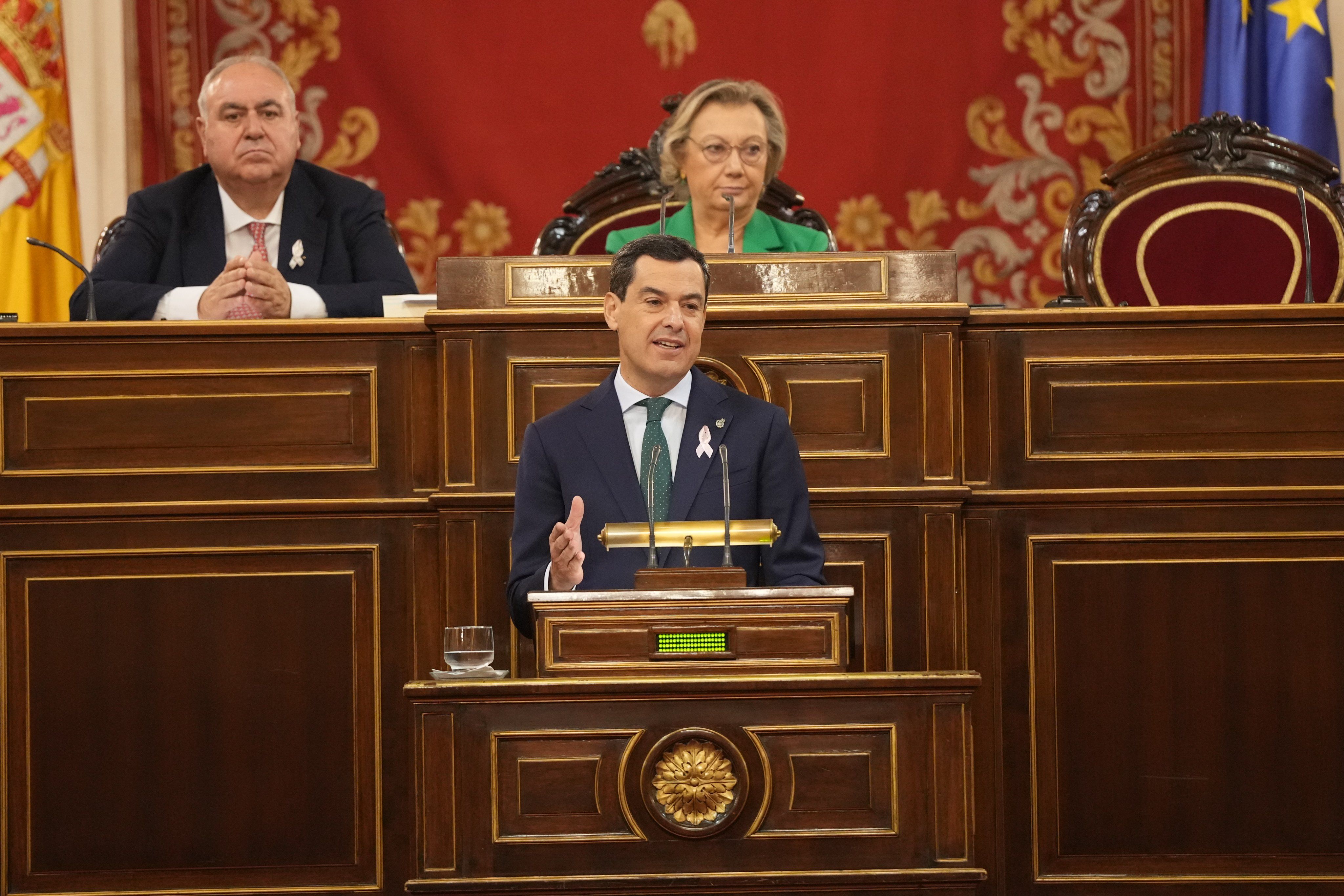 Moreno durante su intervención en el Senado.