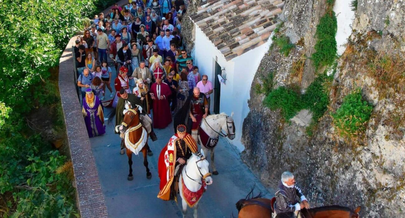 Una imagen de la recreación histórica de la conquista de Setenil. 