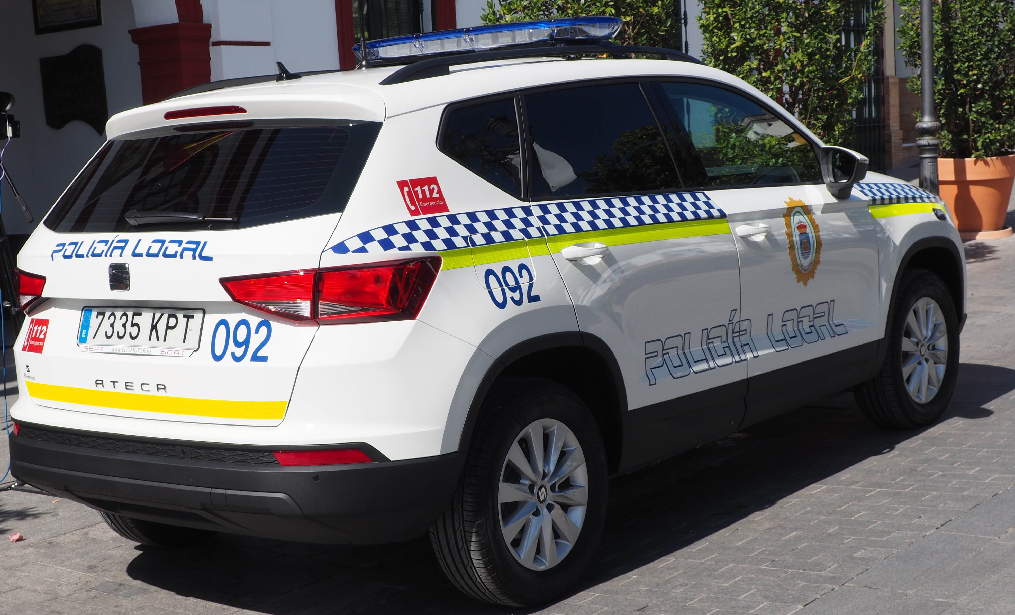 Un coche de Policía Local de Lebrija.