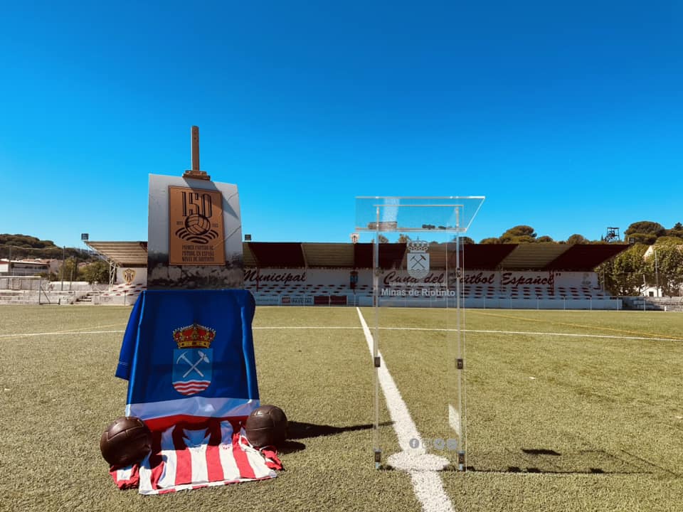 Homenaje en Minas de Riotinto al primer partido de fútbol jugado en España.