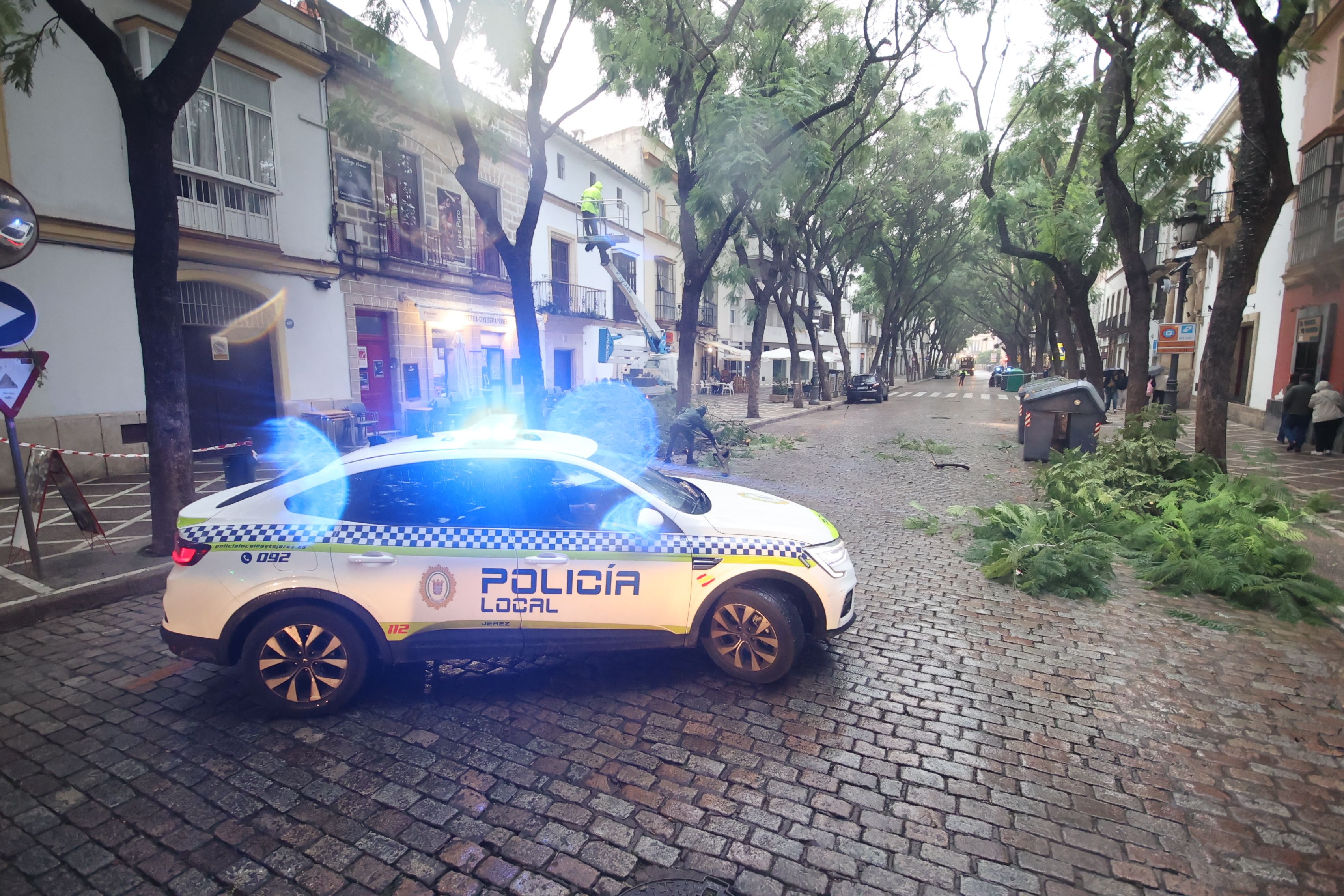 Efectos del temporal en Jerez en octubre del año pasado.