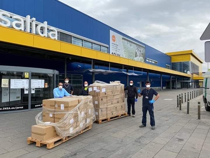 Donación de Ikea Jerez en la lucha contra el Covid-19.