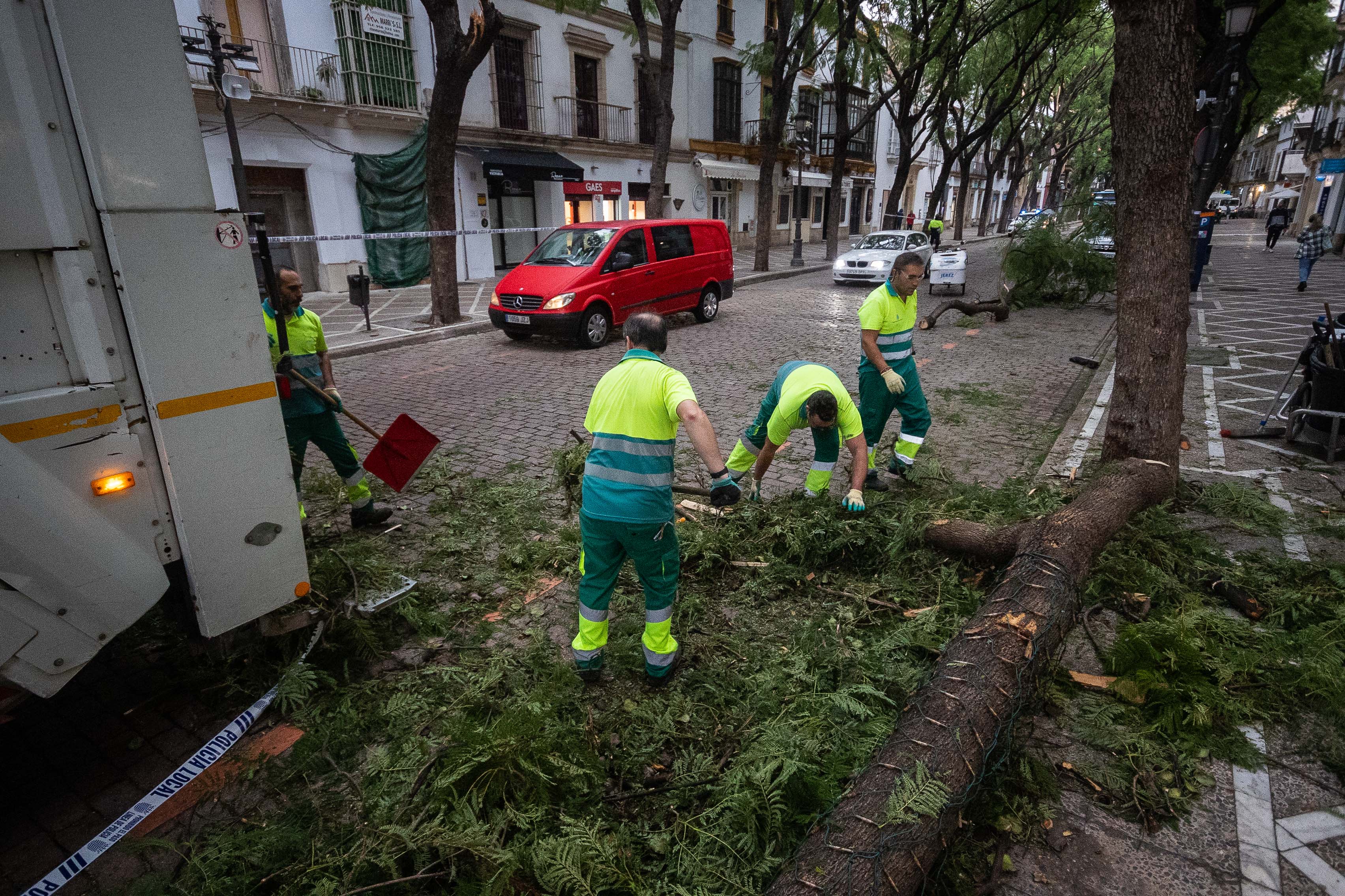 La resaca del paso de 'Bernard' por Jerez