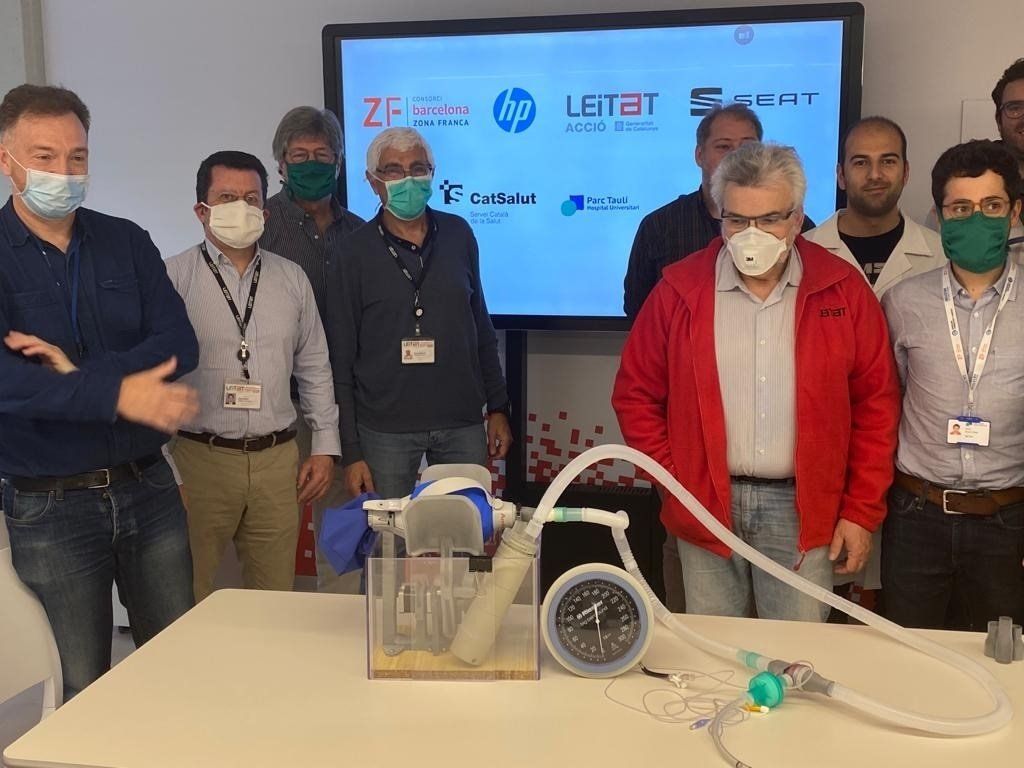 Presentación del primer respirador de campaña 3D validado médicamente e industrializable.