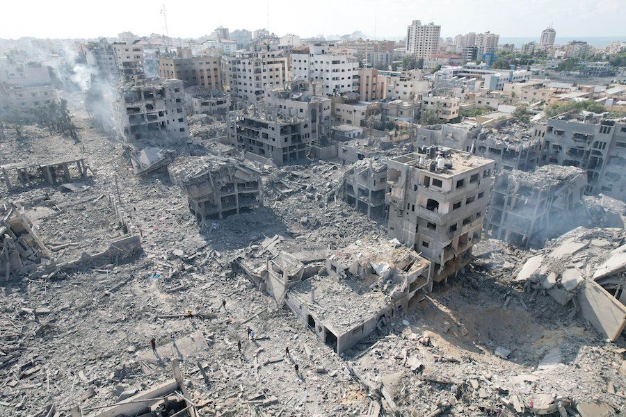 Destrozos en Gaza.