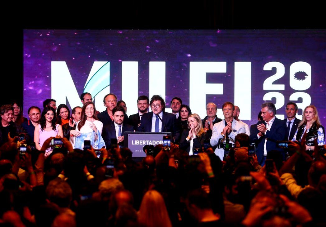 Javier Milei, la pasada noche electoral en Argentina.